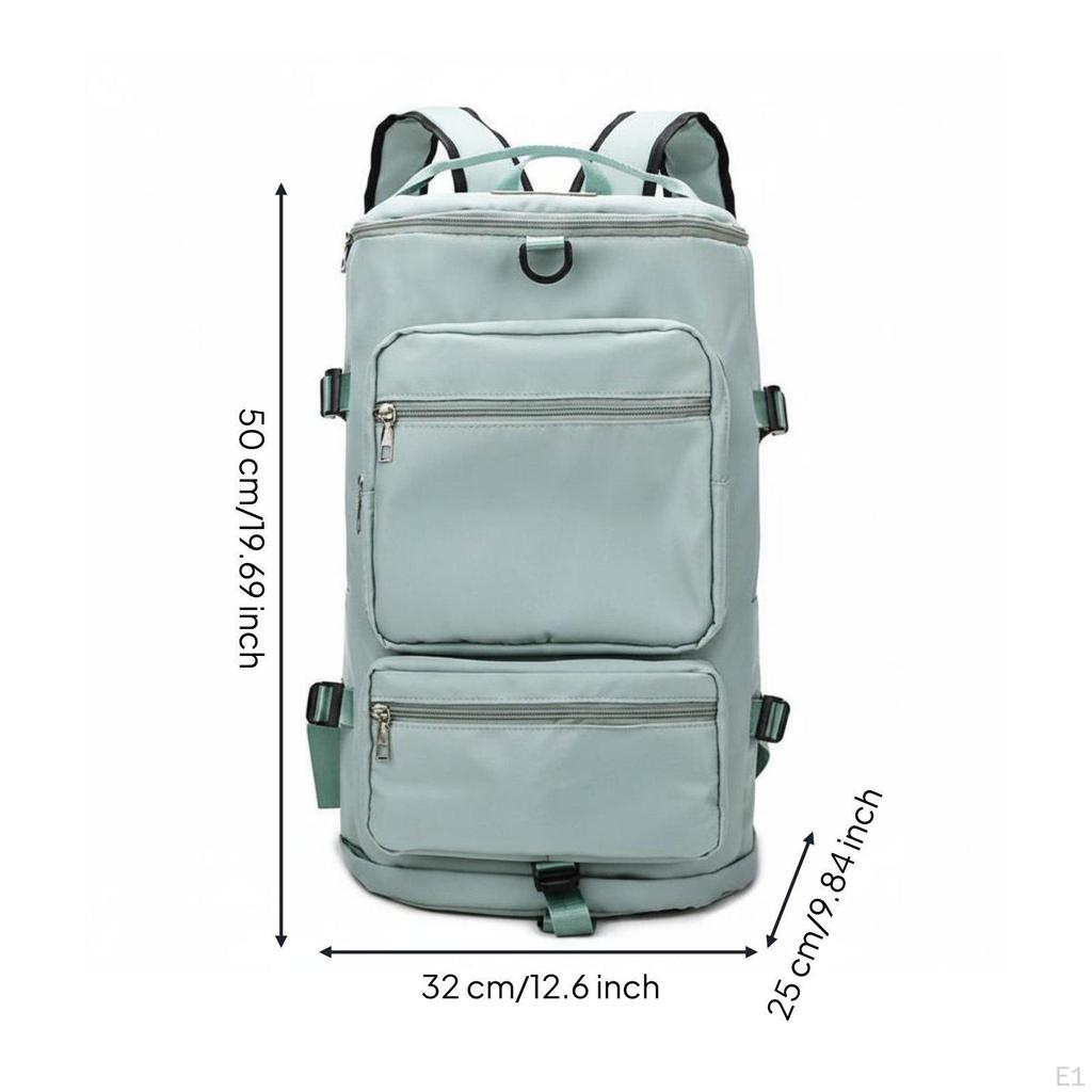 Gym Travel Bag Backpack Large Capacity Lightweight Daypack for School Black
