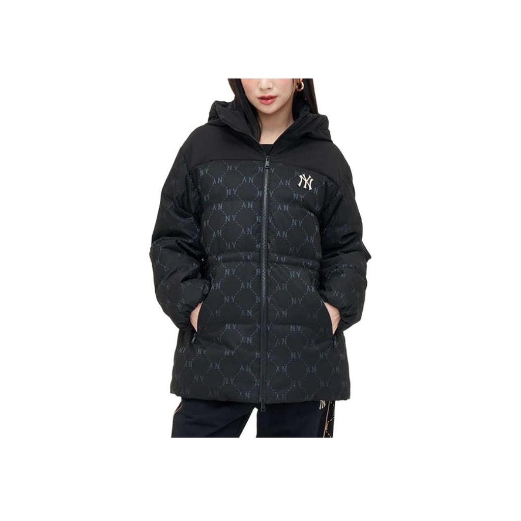 MLB New York Yankees Fashion Warm Hooded Down Jacket Women Jacket Black 3FDJM0146-50BKS
