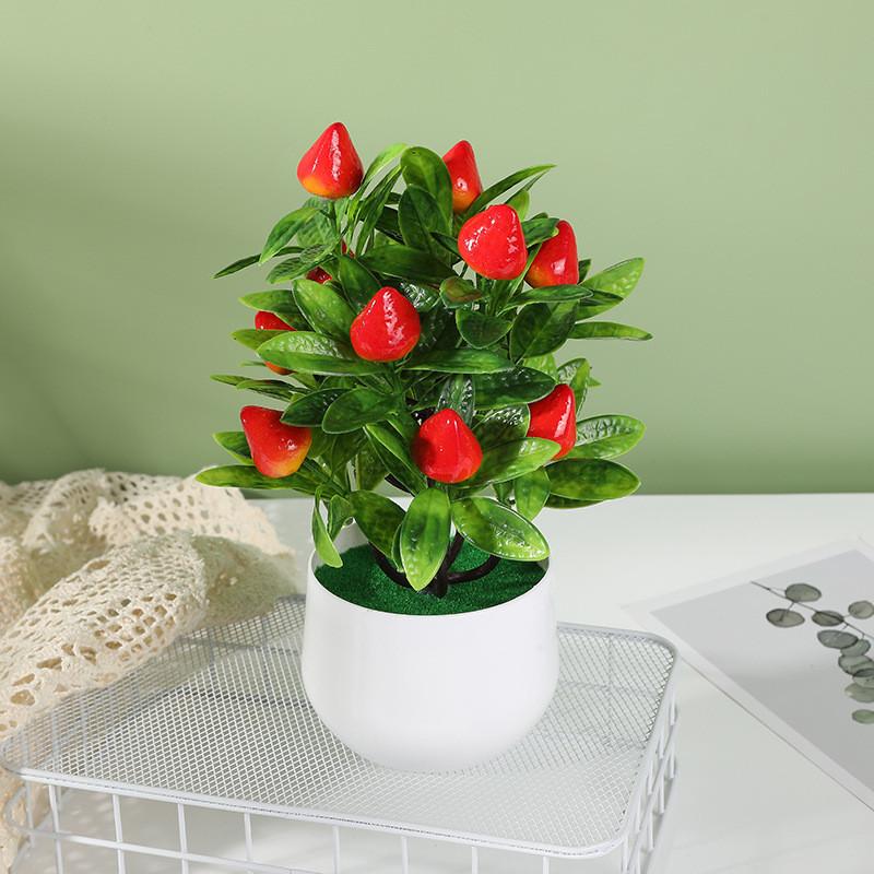 Artificial Plant Decoration With Plastic Craft For Home Office Decor