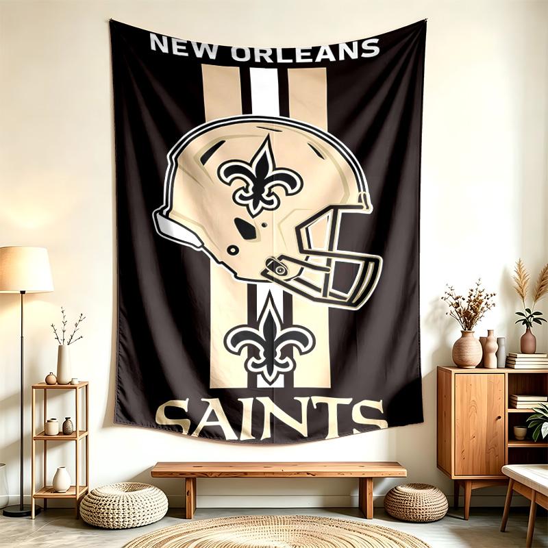 New Orleans Saints (5) Tapestry Suitable For Decorating Homes Dorms And Bedrooms Soft To The Touch And A Perfect Gift For Friends And Family