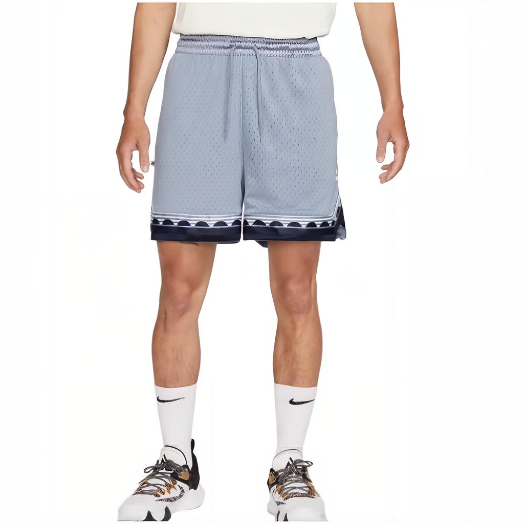 Nike Basketballshorts Herren Grau Blau Moderate Gerade Passform Hose dq5657-493