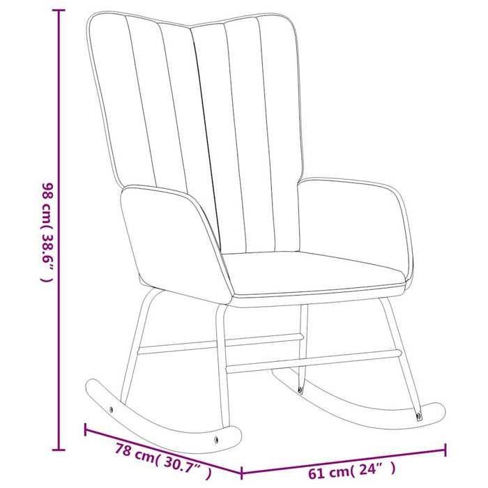 VidaXL Chaise à Bascule avec Repose-pied Chaise de Relaxation Siège de Relaxation Fauteuil de Salon Salle de Séjour Salon 327754
