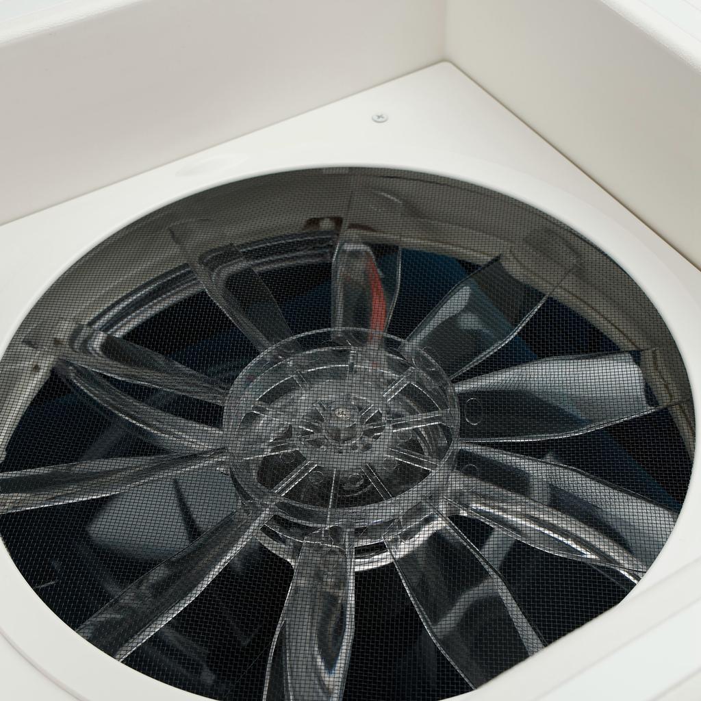 14" Wohnmobil Wohnwagen Dachluke 3-Gang Motor Wohnmobil Ventilator 12V Dachfenster mit LED-Licht