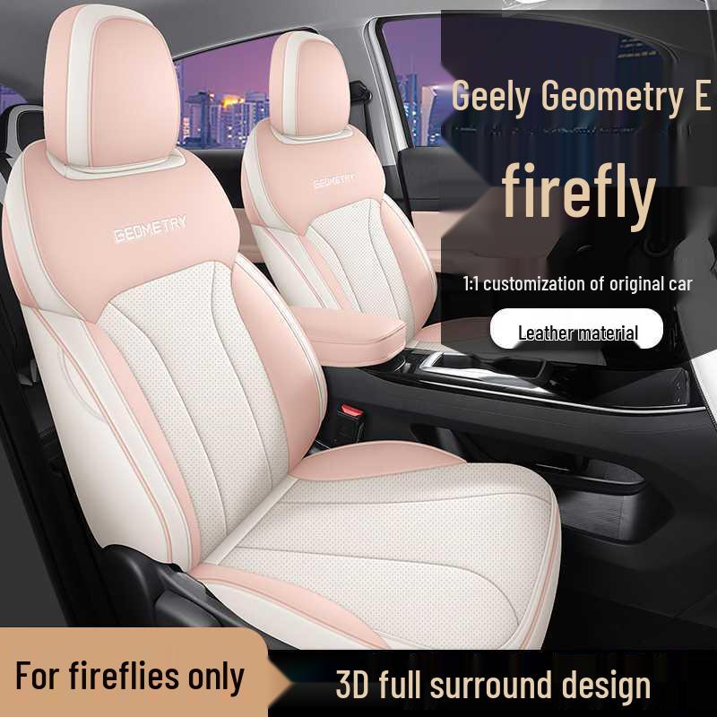 Jihe E Pokrowiec na siedzenie samochodowe Firefly Pełne pokrycie Uniwersalny - Specjalna skórzana poduszka na cztery pory roku