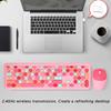 Keyboard Mouse Combo 2.4G Retro Multi Color   Cover Wireless Keyboard and Mouse Set