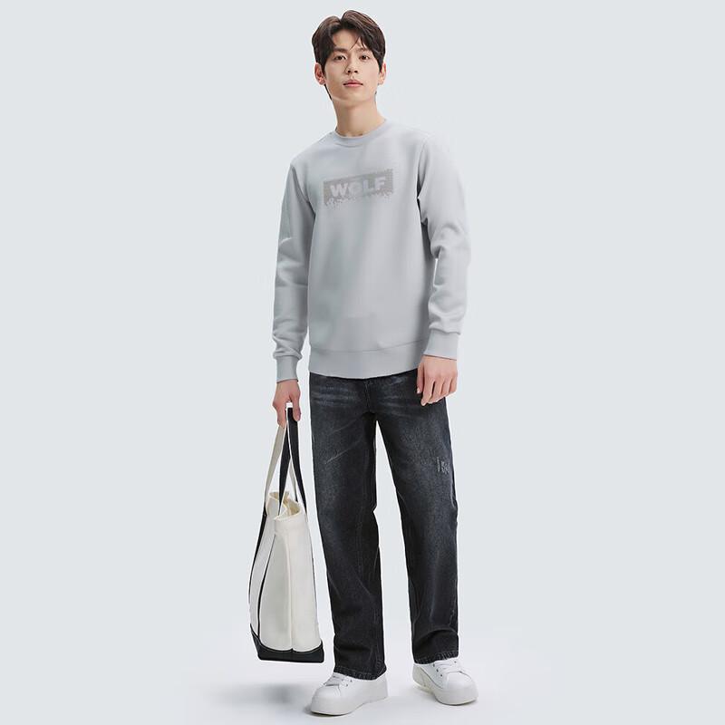 SEPTWOLVES Men's Cotton Modal Round Neck Sweatshirt