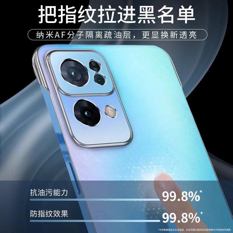 Applicable To Opporeno11 Mobile Phone Case, Transparent Anti-drop Protective Case, Ultra-thin and Borderless Half Pack, Simple and Advanced Sense