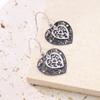 Sweet and Elegant Pendant  Peach Heart Niche Simple Ear Decoration