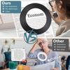 10X Magnifying Glass with Light and Clamp, Veemagni 3 Color Modes Stepless Dimmable Real Glass LED Lighted Magnifier, Adjustable Swing Arm Desk Lamp