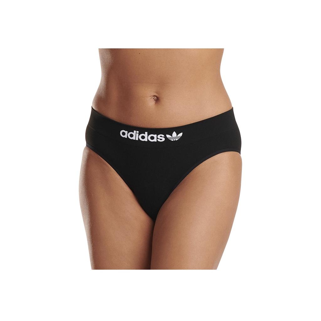 adidas Originals Full Coverage Elastic Comfortable Autumn Thin Antibacterial Triangle Underwear 2-Pack Women Underwear Black 4A4P67-908