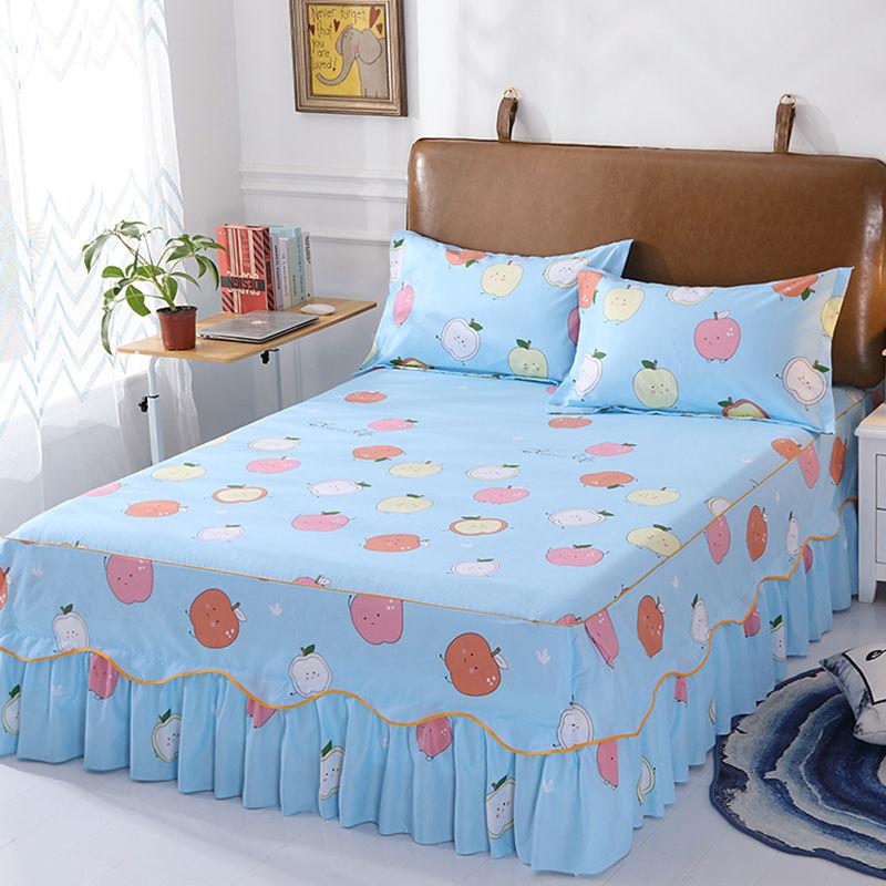 Double Bed Skirt Cotton Bedspreads Cover King Queen Size Bedspread On The Bed1.2/1.5/1.8/2.0M Summer Dustproof Bed Decorations