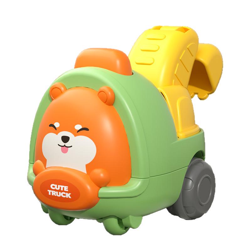 Cute Cartoon Animal Construction Vehicle Toy - Educational Gift for Boys & Girls