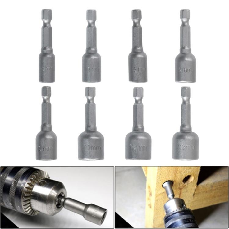 6mm-13mm Hex Socket Sleeve Nozzles Nut Driver Set Screwdriver Set Bit Set Tool Socket Wrenches
