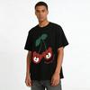 Cute Bear Cherry Print Casual Top Unisex Loose T-shirt Fun Childlike Style Daily Versatile Tee Pure cotton T-shirt