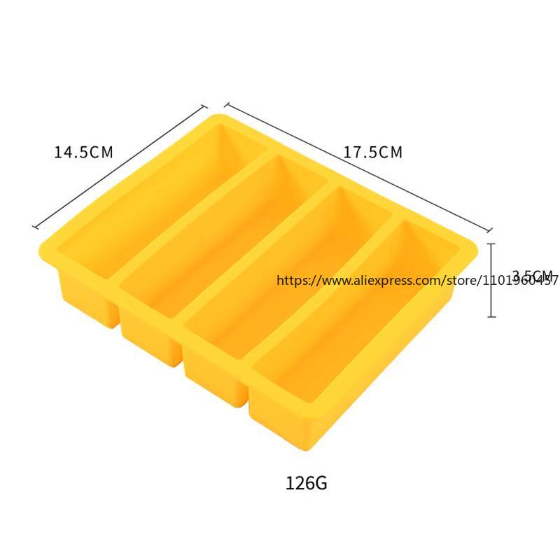Ice Tray Rectangular Ice Mold Silicone Ice Tray  Making Tools Beer Drink Coffee Supplies Kitchen Accessories