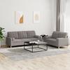Vidaxl 2-Cz. Relaxation Set With Cushions, Taupe, Fabric
