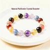 Women's Five Elements Fortune Bracelet: Blue Crystal, Yellow Tower Crystal, Amethyst