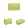 Portable Makeup Brush Tool Storage Bag with Zippered Corduroy Solid Color Cosmetic Bag Large Capacity Zippered Purse