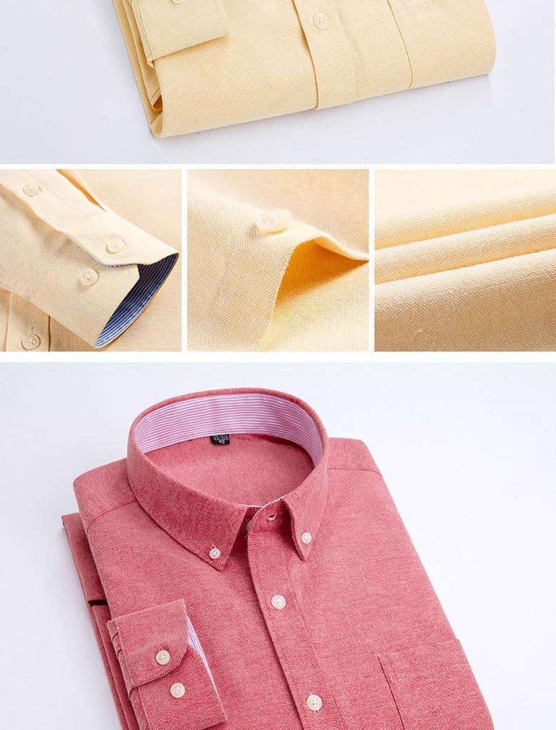 Chemise Oxford à Carreaux Décontractée pour Jeunes à Manches Longues - Coton Fin, Patchwork, Col Carré pour le Printemps et l'Automne