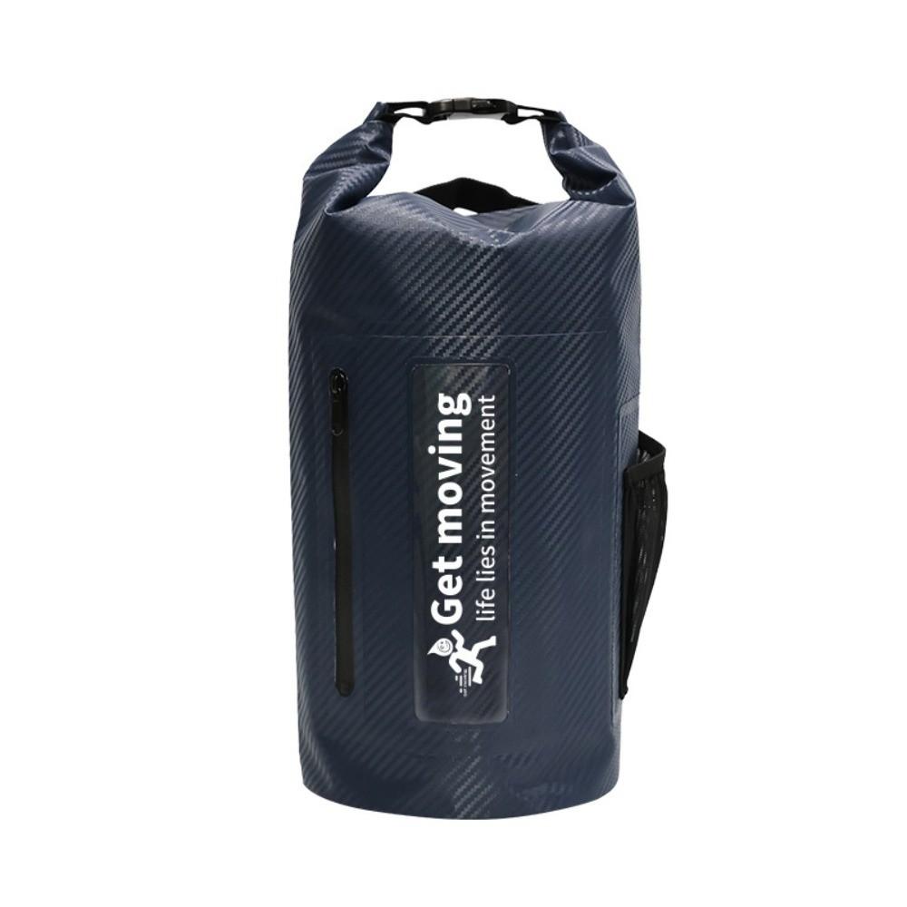 Large-Capacity Waterproof Dry Bag with Shoulder Straps Beach Backpack Swimming Bucket Bag Outdoor