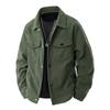 Men's Solid Color Jacket Retro Trend Casual Versatile Lapel Workwear Top