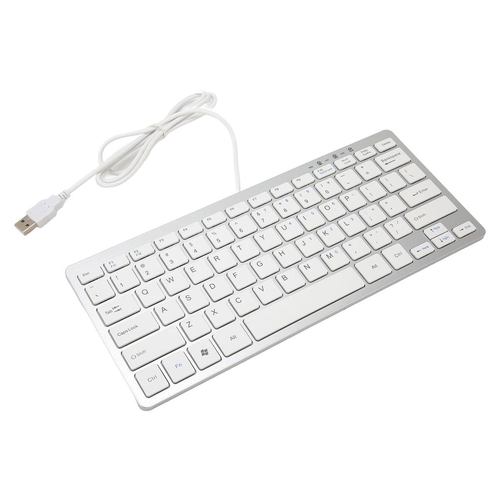 USB Wired Keyboard 78 Scissor Keys 13 Shortcut LED Indicator Keyboard for MacBook Pro Air Mini for