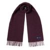ABRAHAM MOON Merino Wool Muffler 25cm - Burgundy