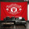 Manchester United F Custom Name Wall Tapestry Aesthetic Wall Hanging Printed Fabric Blanket Decorative Tapestries for Bedroom Living Room Home Decor
