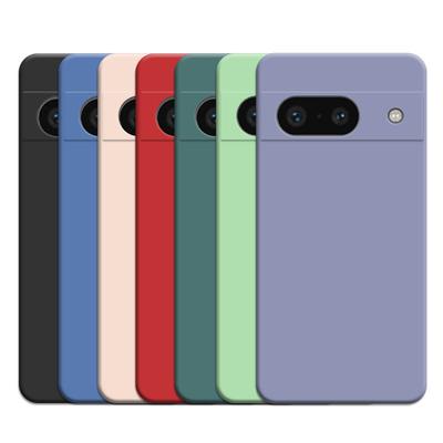 For Google Pixel 8A Case Liquid Silicone Coque Google Pixel 8 A 8 Pro Cover TPU Rubber Phone Protector Case Pixel 8A Cover