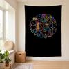 BT21 (1) Wandbehang Stilvoller Wandbehang für Schlafzimmer Wohnzimmer Studentenwohnheim Schönes Geschenk für Familie und Freunde