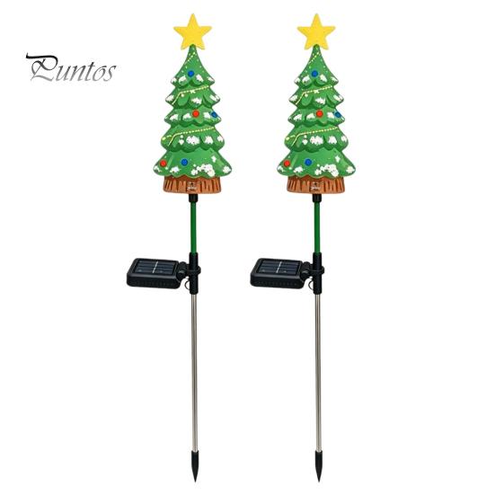 Solar Powered Christmas Tree Lights Light, Garden Stake Waterproof Unique Gifts for Gardeners LED Pathway Light Outdoor Yard Patio Lawn Decor Festive