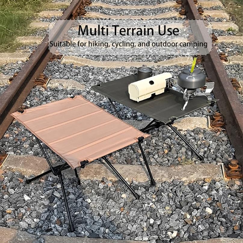 Camping Oxford Fabric Table Folding Desk Lightweight Foldable Cloth Tables Outdoor Fishing Picnic Desk Camping Equipment