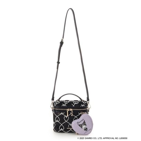 Samantha Vega Sanrio Kuromi Vanity Bag Cute Cosmetic Bag Mini Handbag Black Purple Japan Limited Collection Gift