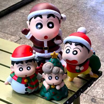 Anime Shinnosuke Nohara Nohara Himawari Action Figures Crayon Shin-chan Figures Toys PVC Model Collection Cute Christmas Gift
