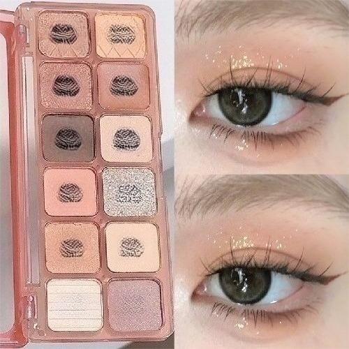 9/12/15/18/20/25 Colors Matte Glitter Eyeshadow Pallete Eyeshadow Pigment Diamond Shimmer Nude Shiny Makeup Eye Glitter