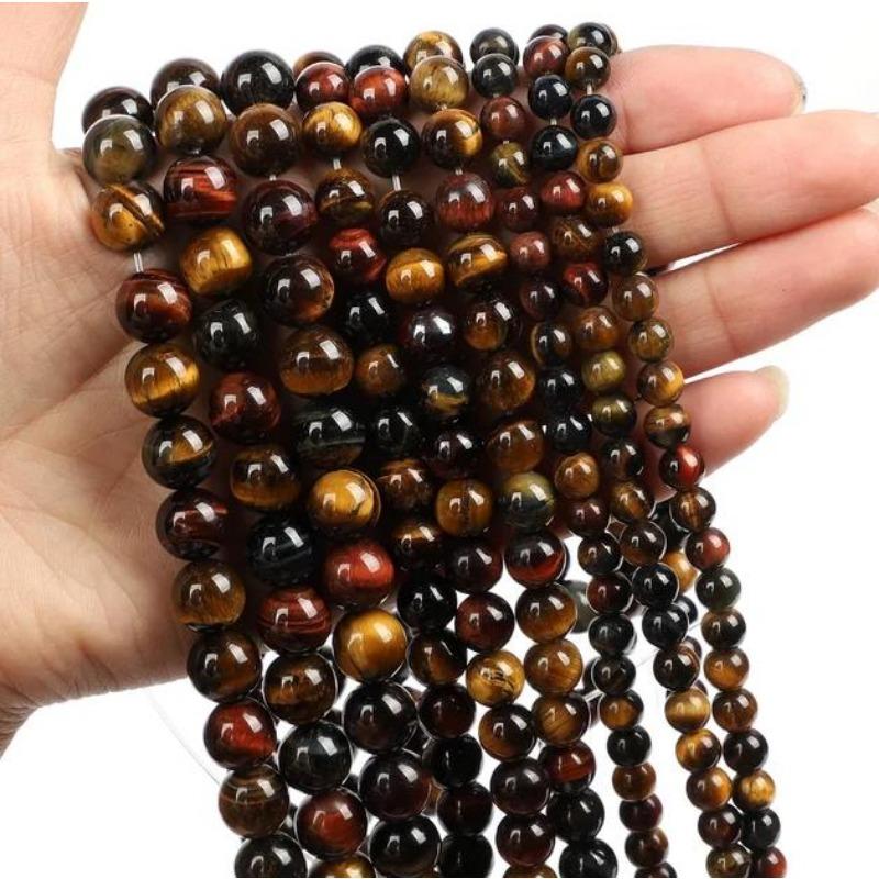 20 sztuk Naturalne Kamienne Koraliki Tygrysie Oko Agat Turkus Różowy Kwarc Lapis Jade Opal Okrągłe Luźne Koraliki do Tworzenia Biżuterii DIY Bransoletka 8mm