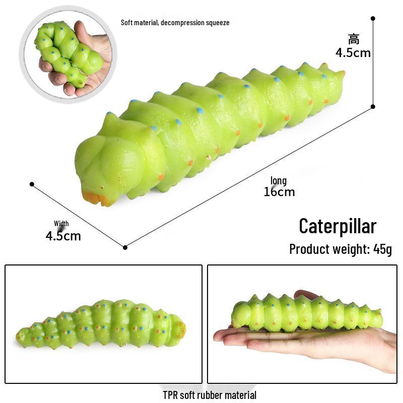 Kids' Marine Animal Model Stress Relief Toy Set: Pufferfish, Octopus, Crab, Shark, Dunkleosteus