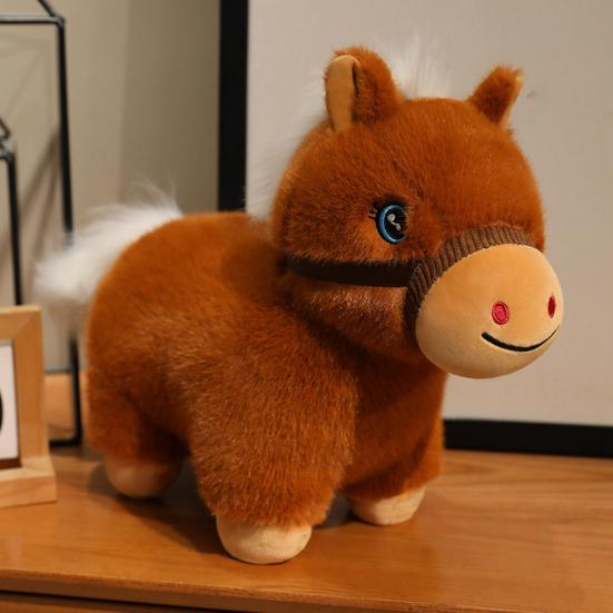 Adorable Mini Pony Plush Doll Soft Stuffed Animal Horse Companion for Kids Adults Holiday Collection