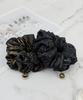 Maia Emblem Pattern Hair Scrunchie - Beige Bk