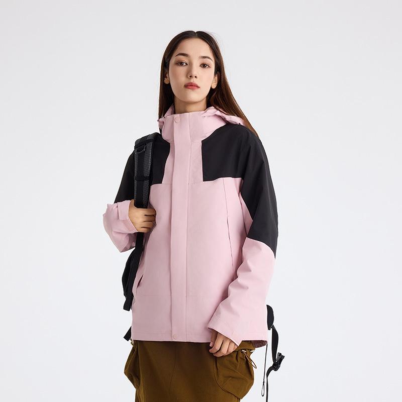 Jacket three-in-one, men's outdoor rainstorm-proof mountaineering jacket, work clothes, women's models