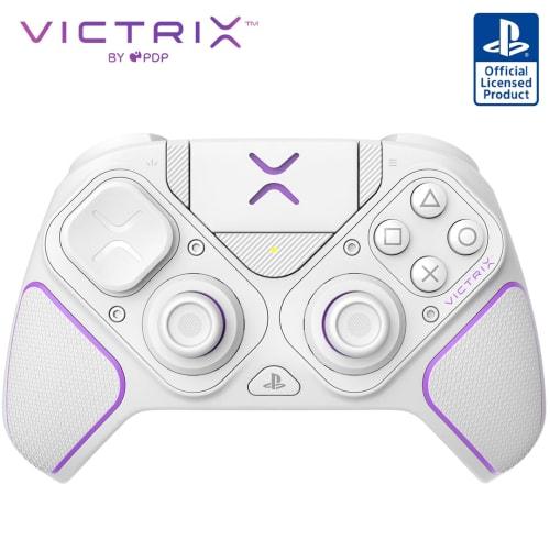[SONY offisielt lisensiert produkt] PDP Victrix Pro BFG trådløs spillkontroller for PS5, Victrix Pro-kontroller PS5 White