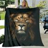 3D Lion Printed Blanket Picnic blanket blankets for beds Flange Warm blanket Home travel blankets bed linings birthday gift