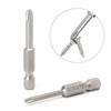 Y Shaped Screwdriver Bits Set Magnetic 1/4” Hex Shank Y Tip Head Y1 Y2 50mm S2 Steel Screw Driver Bit Ratchet Wrench Hand Tools