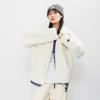 MLB Velvet Jackets Unisex Ivory White Lapel Thickened 3AJPF3016-50IVS
