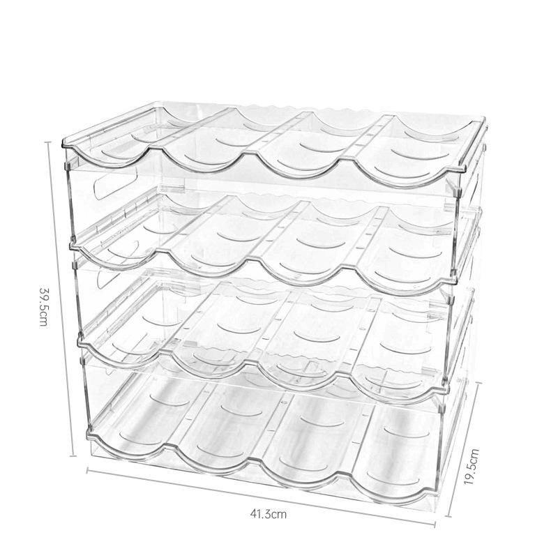 Stackable Transparent Wine & Beverage Storage Rack