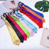 Unisex Pre-Tied Necktie with Adjustable Zipper Design Shiny Sequins Skinny Tie for Weddings Graduation Party Costume