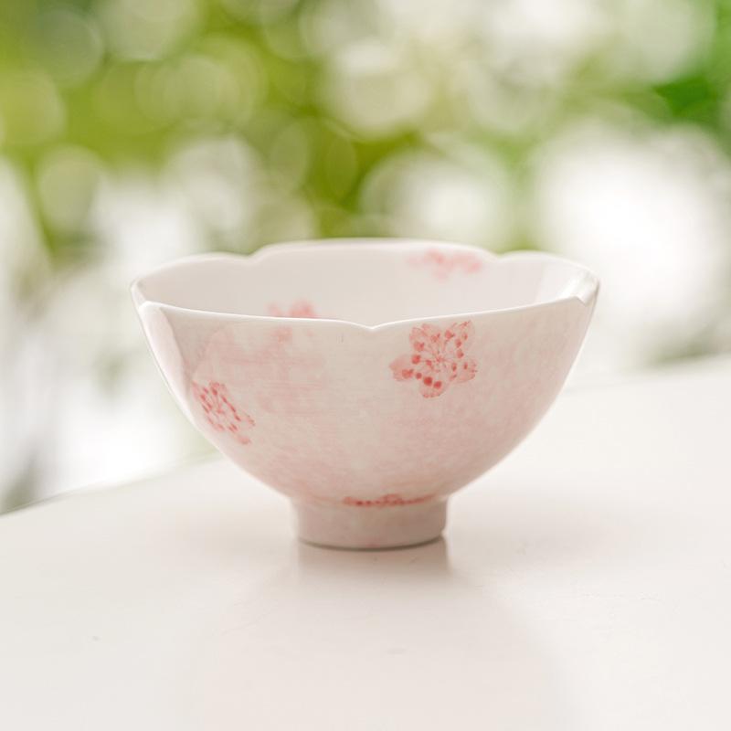 Suet Jade Tea Cup Handmade Cherry Japanese Ceramic Teacups Porcelain Tea Tasting Chinese Kungfu Household Teaware Master Cups