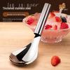 Multi-Functional Stainless Steel Ice Shaver & Pumpkin Scooper: Core Remover, Seed Extractor, Pulp Separator, Digging Ladle