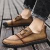 New Men's Dress Casual Shoes Lace-Up Loafers Comfortable Office Walking Shoes Non-Slip Business Sneakers for Men Flats