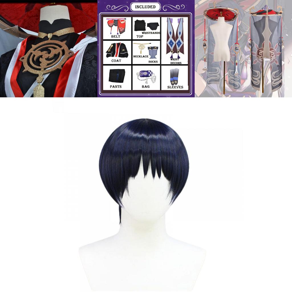 Kunikuzushi Genshin Impact Polyester Eva Costume Wig Hat Set Xs-3xl